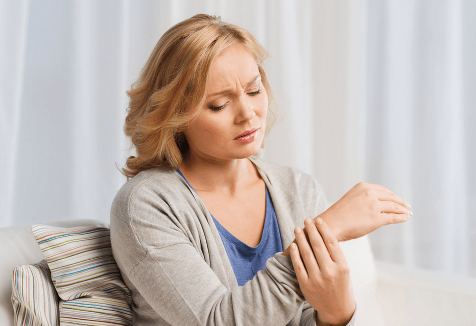 arthritis woman suffering joint pain